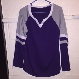 Purple baseball long sleeve